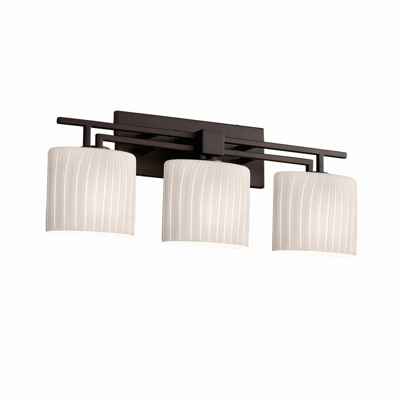 Justice Designs FSN-8703-30-RBON-DBRZ-LED3-2100 LED Bath Bar, Dark Bronze