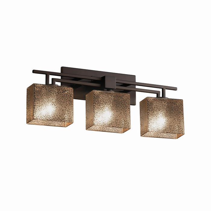 Justice Designs FSN-8703-55-MROR-DBRZ Three Light Bath Bar, Dark Bronze