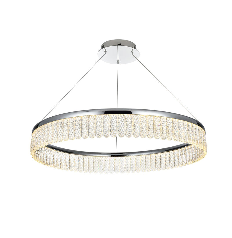 Elegant Lighting 2060D32C LED Chandelier, Chrome