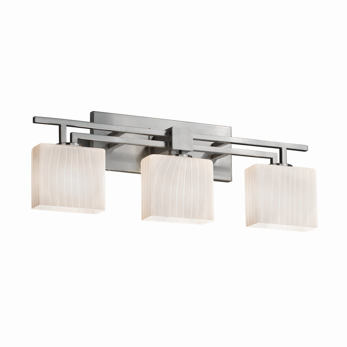 Justice Designs FSN-8703-55-RBON-NCKL-LED3-2100 LED Bath Bar, Brushed Nickel