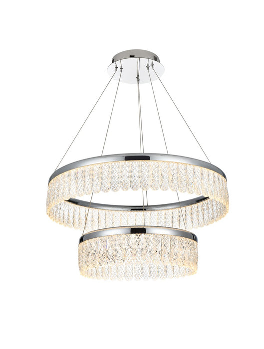 Elegant Lighting 2060G24C LED Chandelier, Chrome