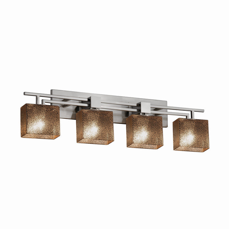 Justice Designs FSN-8704-55-MROR-NCKL-LED4-2800 LED Bath Bar, Brushed Nickel