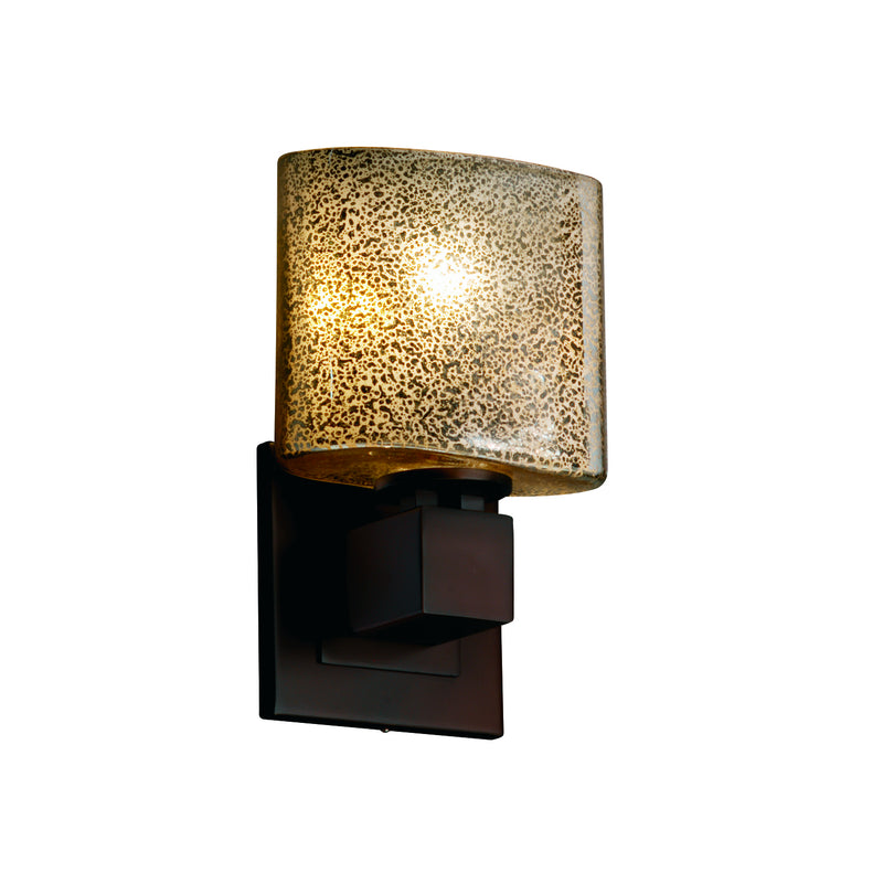 Justice Designs FSN-8707-30-MROR-DBRZ-LED1-700 LED Wall Sconce, Dark Bronze