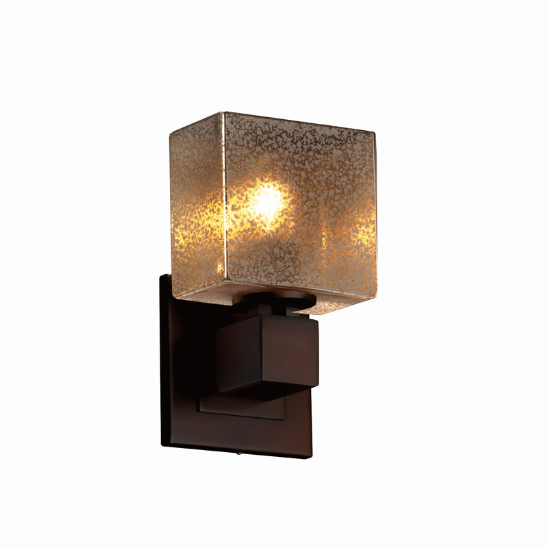 Justice Designs FSN-8707-55-MROR-DBRZ One Light Wall Sconce, Dark Bronze