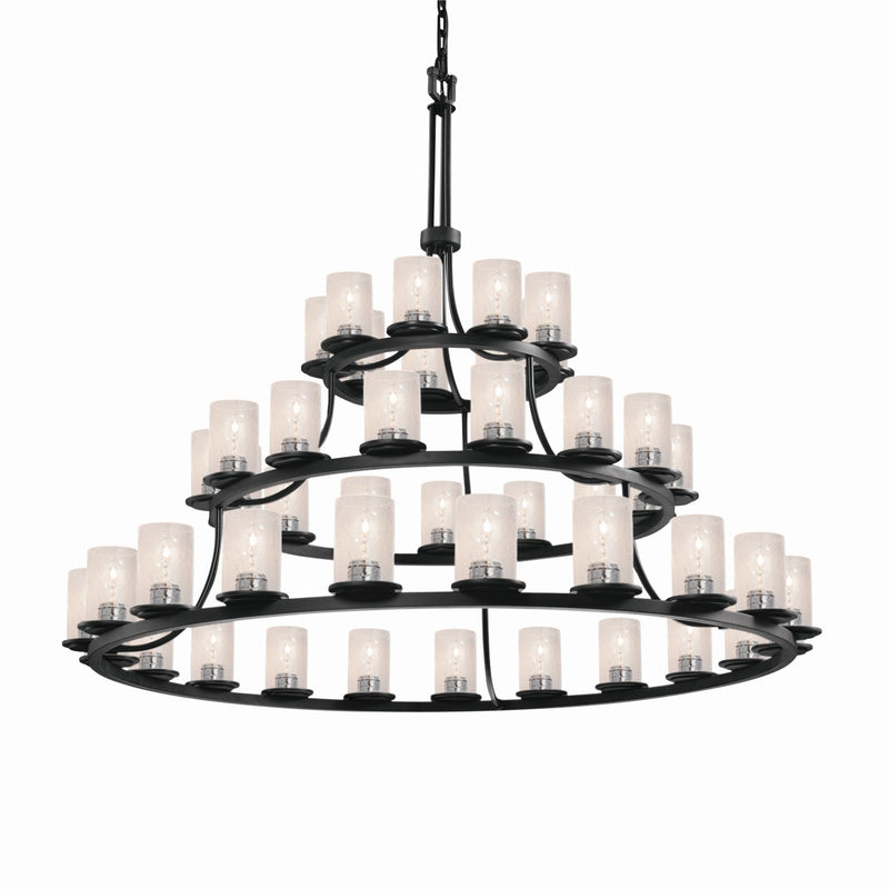 Justice Designs FSN-8714-10-SEED-MBLK-LED45-31500 LED Chandelier