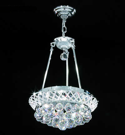 James R. Moder 94137S22 Four Light Chandelier, Silver