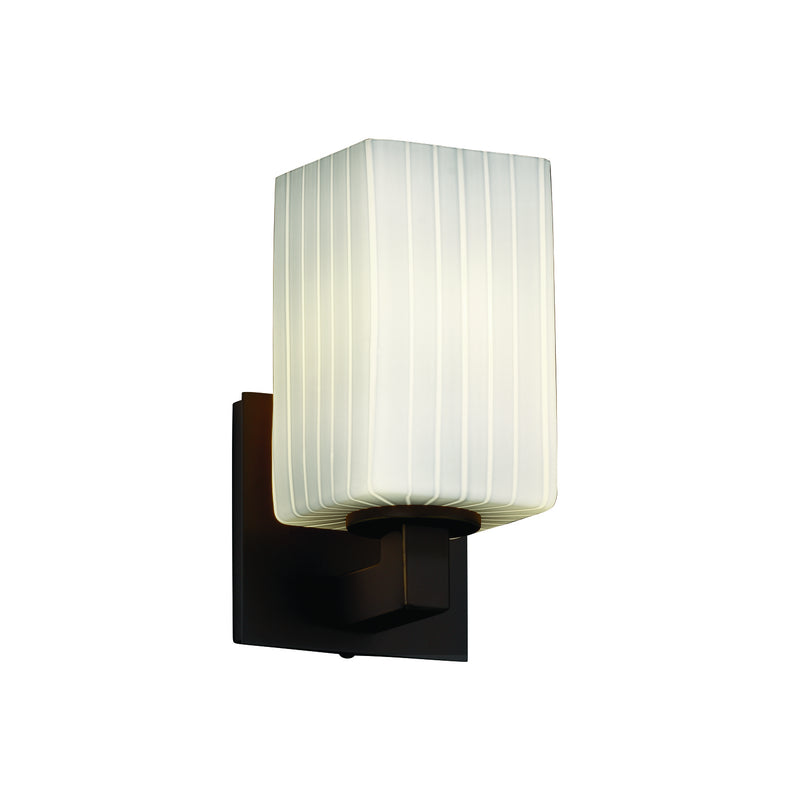 Justice Designs FSN-8921-15-RBON-DBRZ-LED1-700 LED Wall Sconce, Dark Bronze