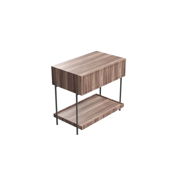 Accord Lighting F1027.18 Bedside Table, American Walnut