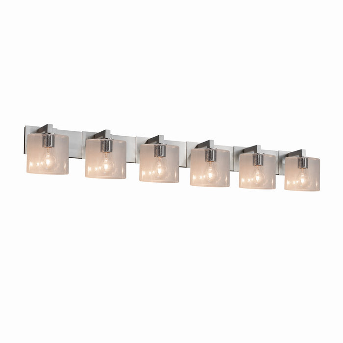 Justice Designs FSN-8926-30-SEED-NCKL Six Light Bath Bar, Brushed Nickel
