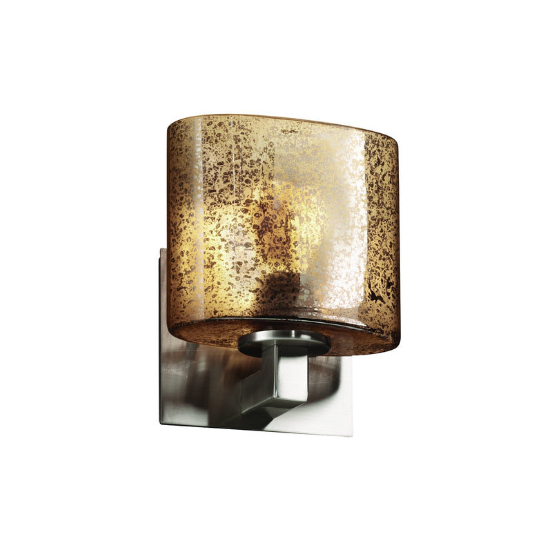 Justice Designs FSN-8931-30-MROR-NCKL-LED1-700 LED Wall Sconce, Brushed Nickel