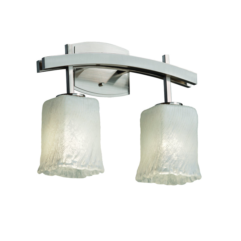 Justice Designs GLA-8592-26-WHTW-NCKL-LED2-1400 LED Bath Bar, Brushed Nickel