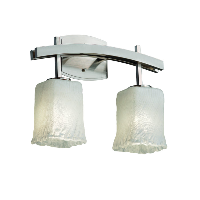 Justice Designs GLA-8592-26-WHTW-NCKL-LED2-1400 LED Bath Bar, Brushed Nickel