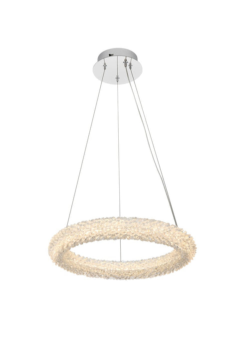 Elegant Lighting 3800D18C LED Chandelier, Chrome