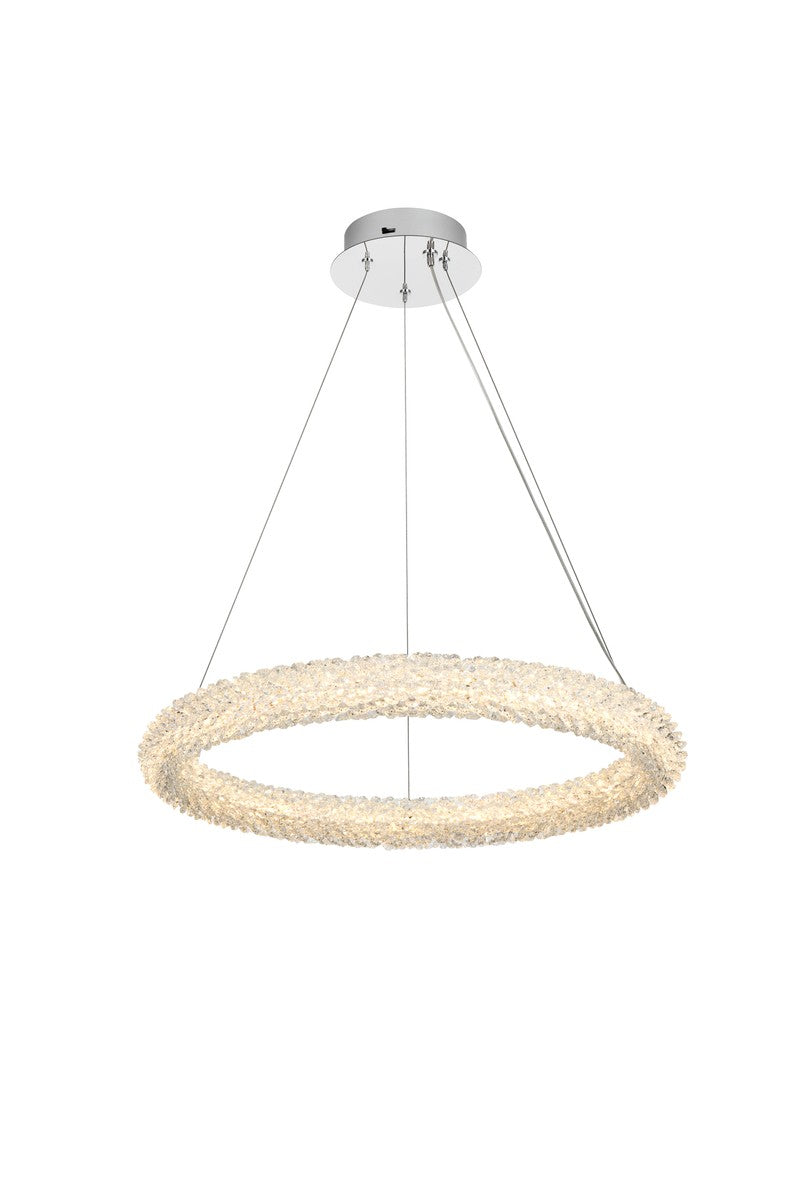 Elegant Lighting 3800D23C LED Chandelier, Chrome