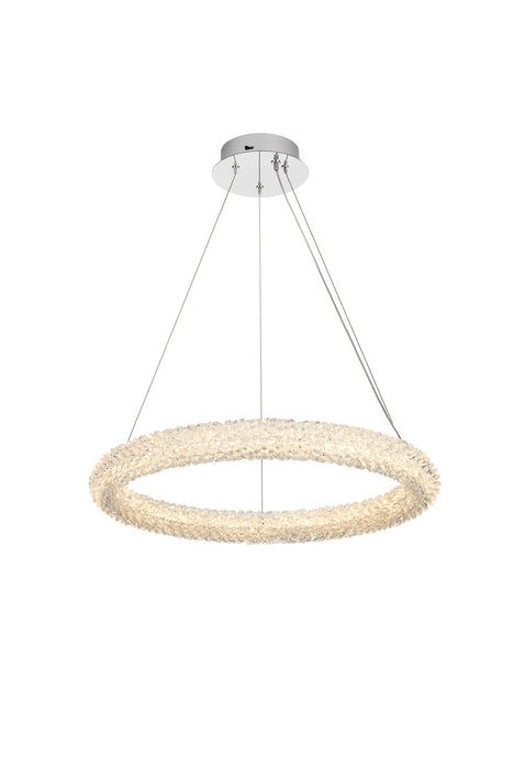 Elegant Lighting 3800D23C LED Chandelier, Chrome