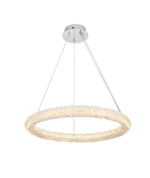 Elegant Lighting 3800D26C LED Chandelier, Chrome