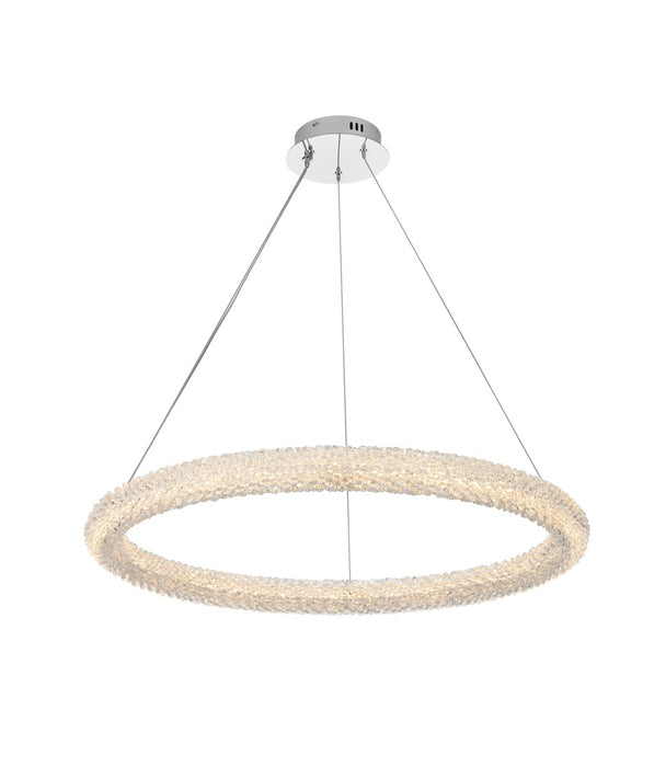 Elegant Lighting 3800D31C LED Chandelier, Chrome