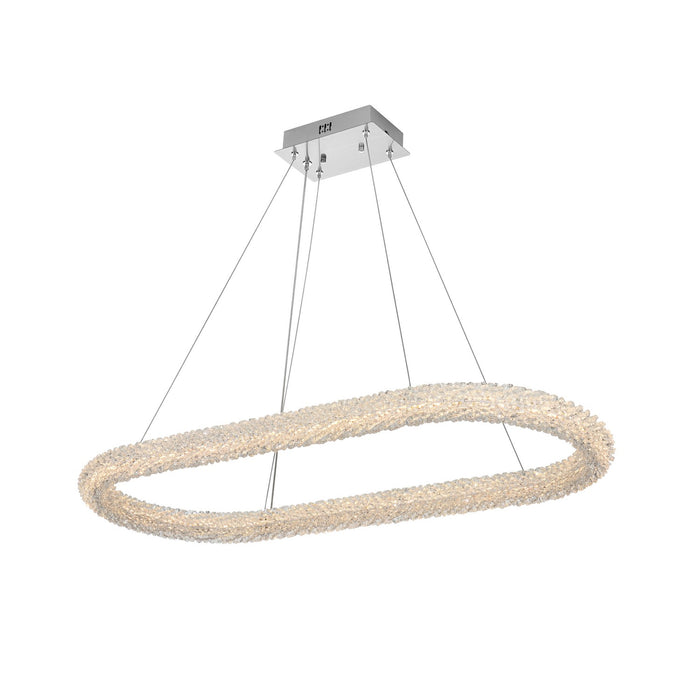 Elegant Lighting 3800D42L1C LED Chandelier, Chrome