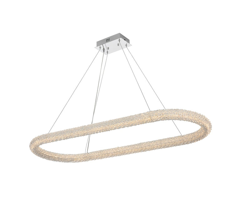 Elegant Lighting 3800D50L1C LED Chandelier, Chrome
