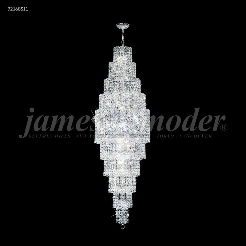 James R. Moder 92168S11 28 Light Chandelier, Silver