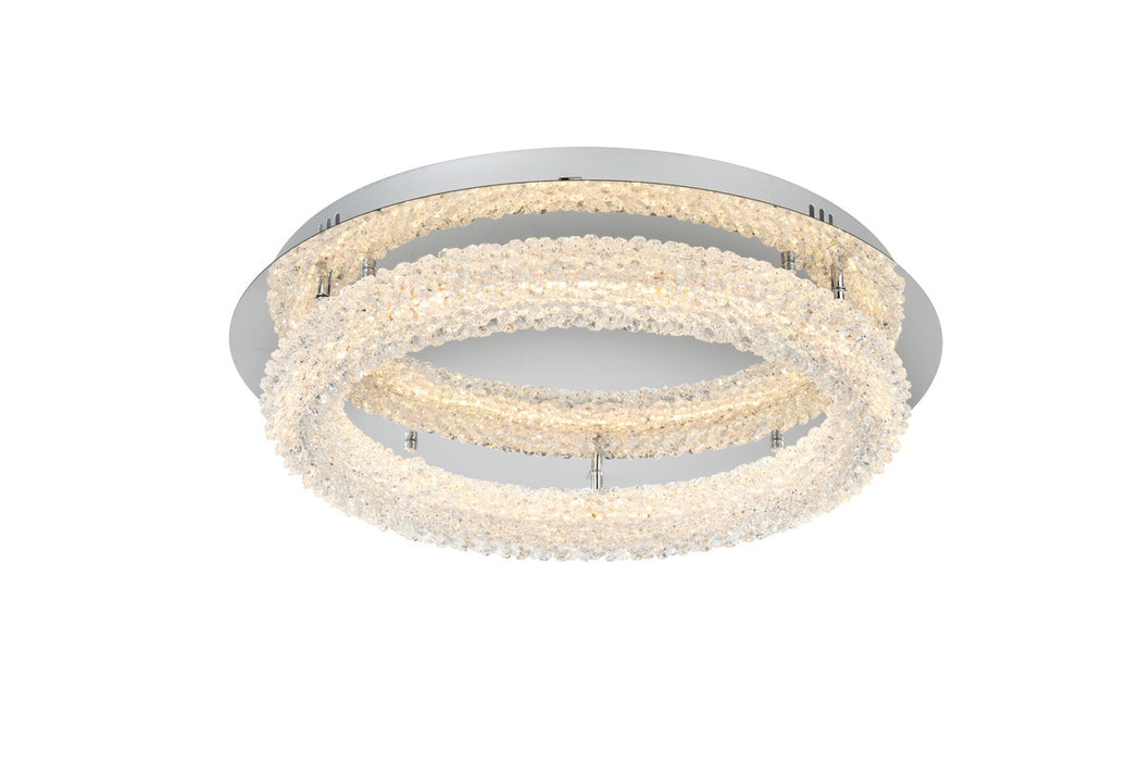 Elegant Lighting 3800F22C LED Flush Mount, Chrome