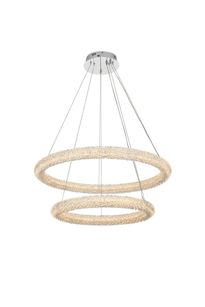 Elegant Lighting 3800G32C LED Chandelier, Chrome
