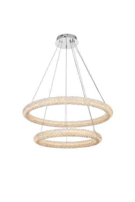 Elegant Lighting 3800G32C LED Chandelier, Chrome