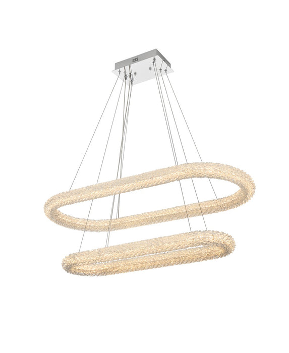 Elegant Lighting 3800G42L2C LED Chandelier, Chrome