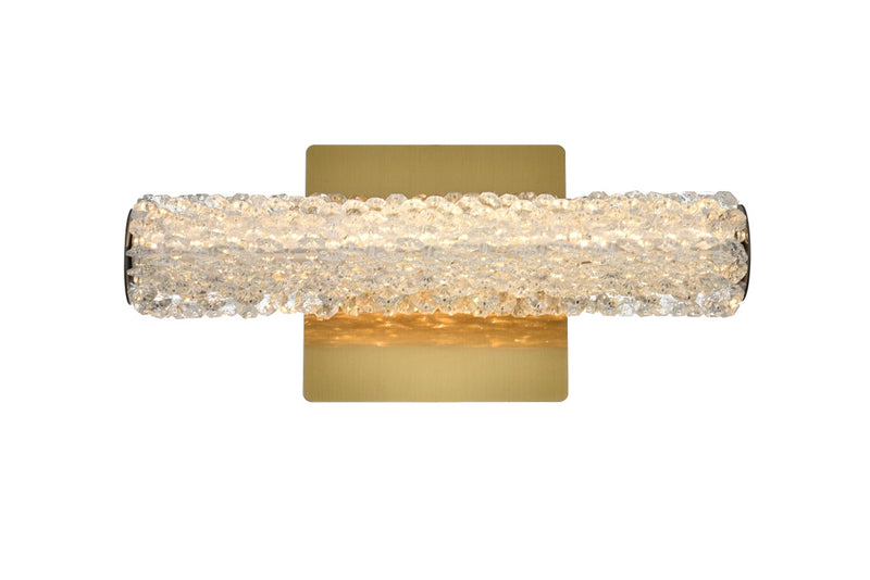 Elegant Lighting 3800W12SG LED Wall Sconce, Satin Gold