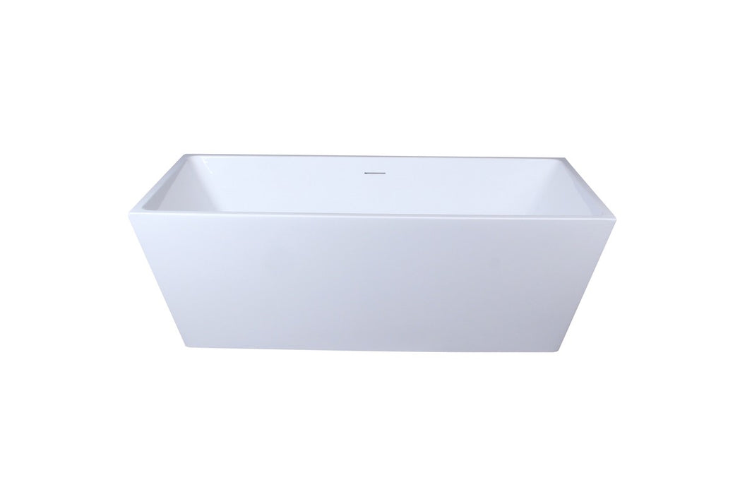 Elegant Lighting BT21367GW Bathtub, Glossy White