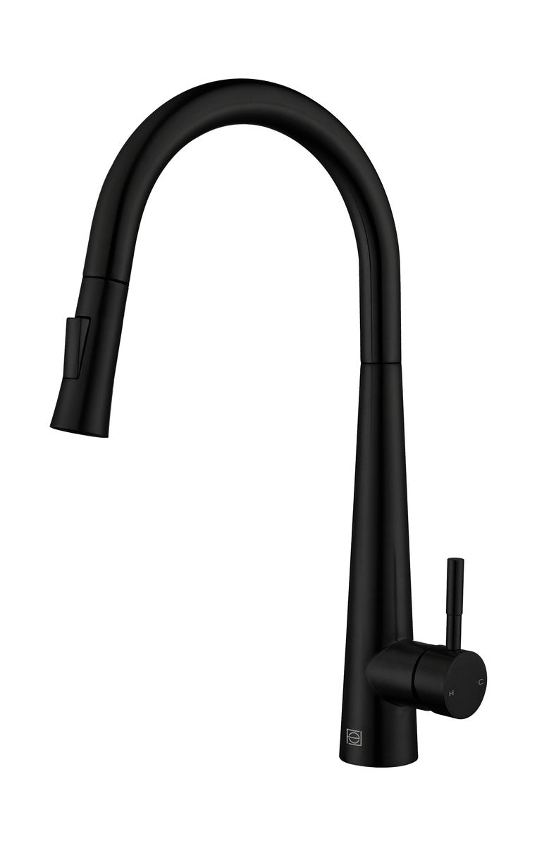 Elegant Lighting FAK-301MBK Kitchen Faucet, Matte Black