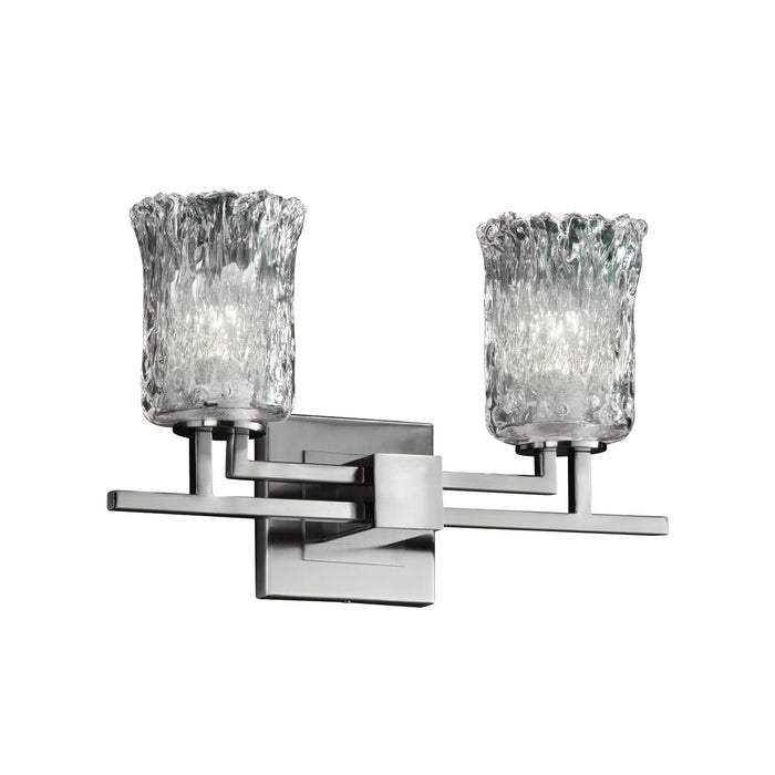 Justice Designs GLA-8702-16-CLRT-NCKL-LED2-1400 LED Bath Bar, Brushed Nickel