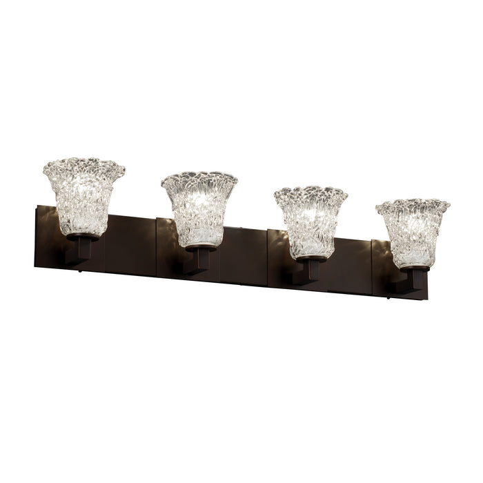 Justice Designs GLA-8924-20-LACE-DBRZ-LED4-2800 LED Bath Bar, Dark Bronze