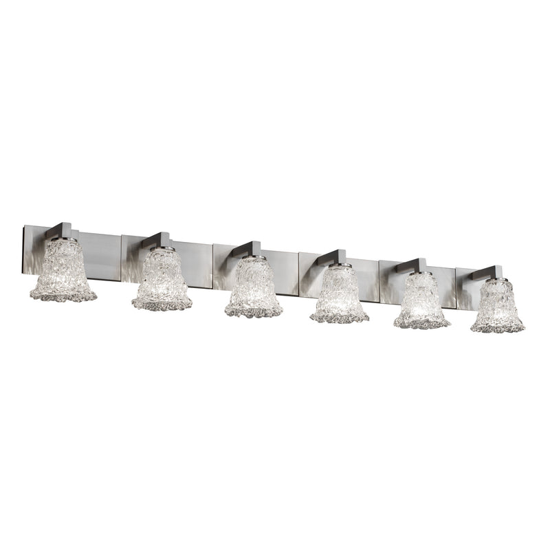 Justice Designs GLA-8926-20-LACE-NCKL-LED6-4200 LED Bath Bar, Brushed Nickel