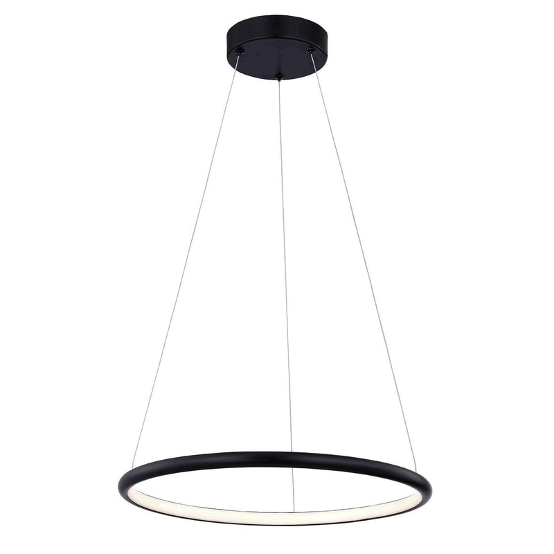 Justice Designs NSH-4481-MBLK LED Pendant, Matte Black