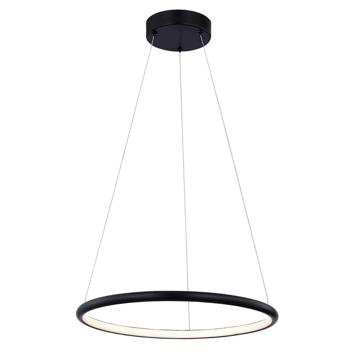Justice Designs NSH-4481-MBLK LED Pendant, Matte Black