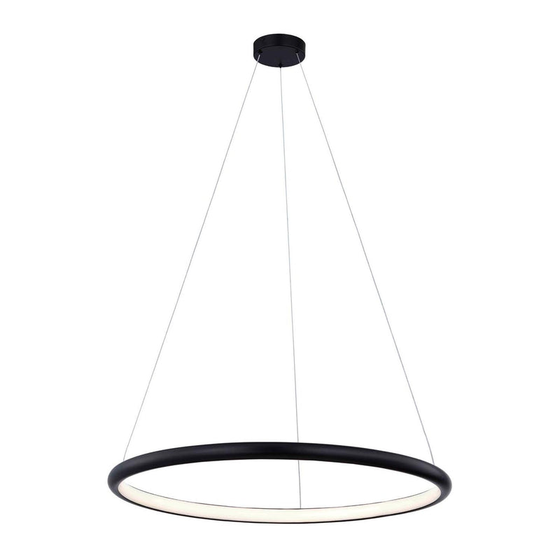 Justice Designs NSH-4484-MBLK LED Pendant, Matte Black