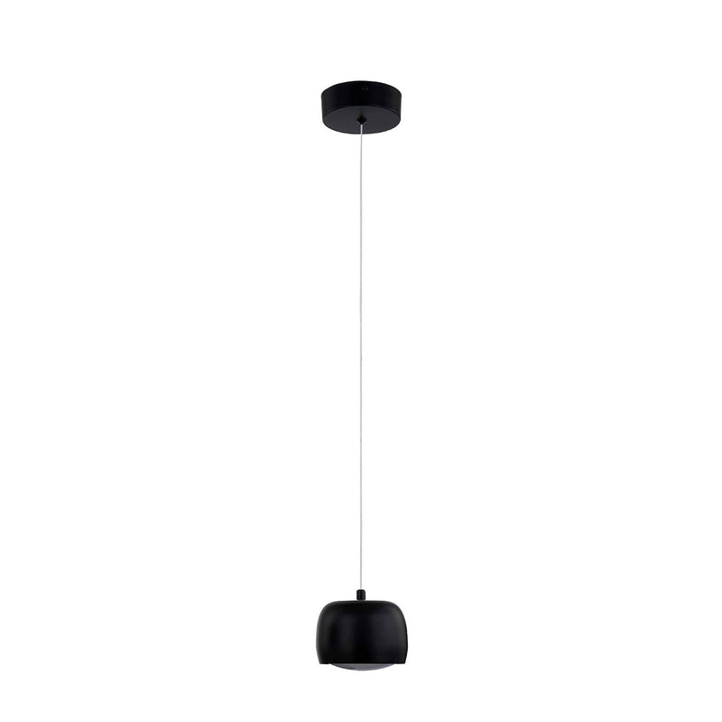 Justice Designs NSH-8113-MBLK LED Pendant, Matte Black