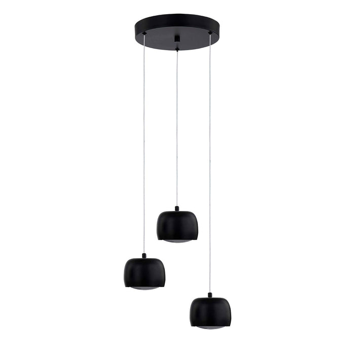 Justice Designs NSH-8117-MBLK LED Pendant, Matte Black
