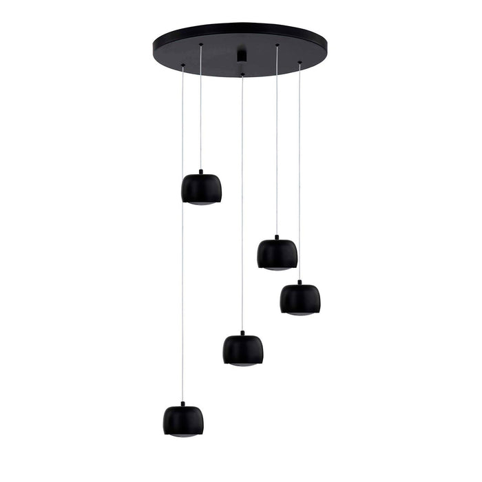 Justice Designs NSH-8118-MBLK LED Pendant, Matte Black