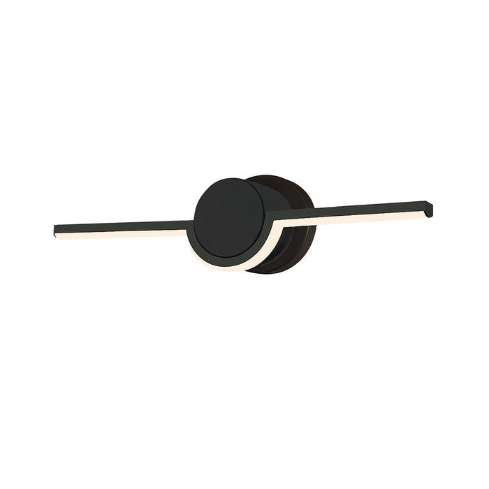 Justice Designs NSH-9081-MBLK LED Linear Wall/Bath, Matte Black