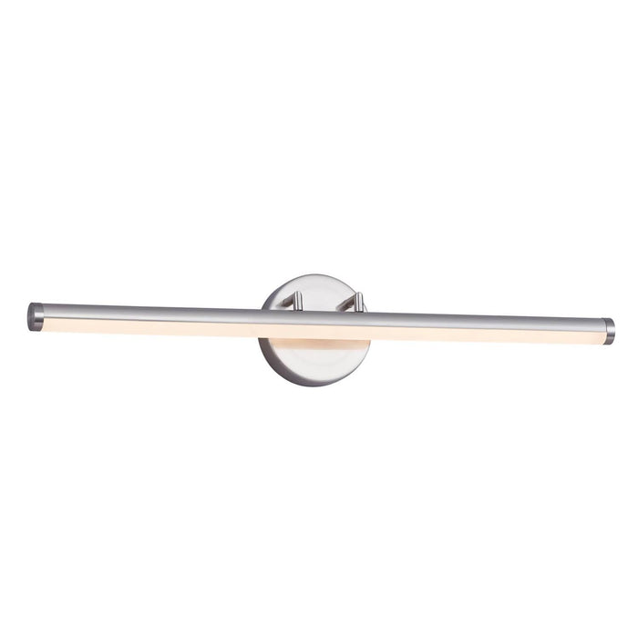 Justice Designs NSH-9115-NCKL LED Linear Wall/Bath, Matte Black w/ Brass