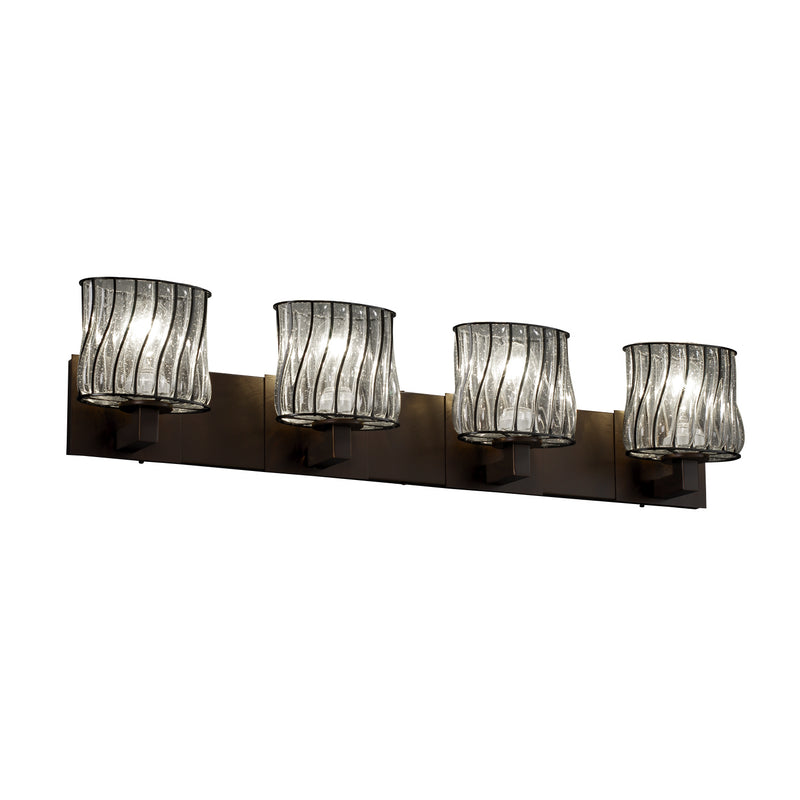 Justice Designs WGL-8924-30-SWCB-DBRZ-LED4-2800 LED Bath Bar, Dark Bronze