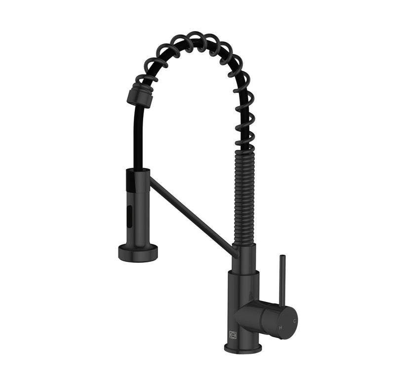 Elegant Lighting FAK-310MBK Kitchen Faucet, Matte Black
