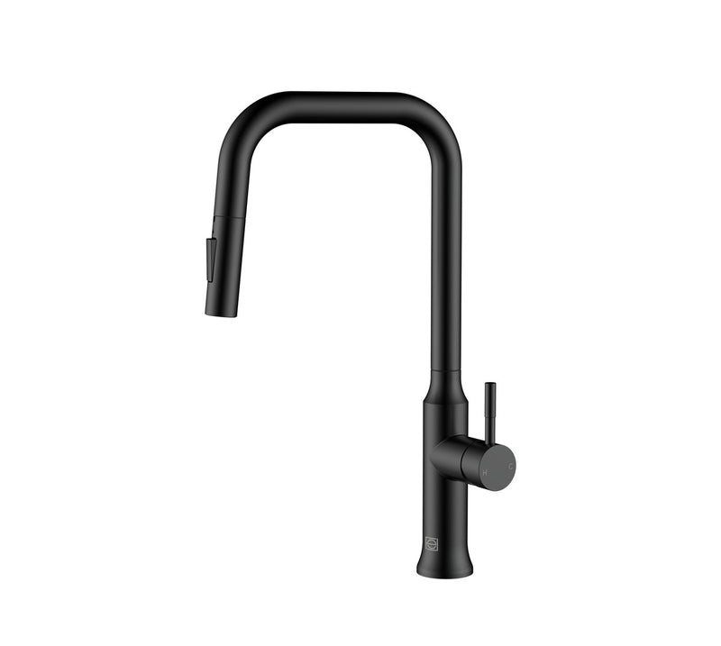 Elegant Lighting FAK-311MBK Kitchen Faucet, Matte Black