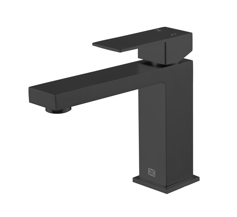 Elegant Lighting FAV-1001MBK Single Handle Bathroom Faucet, Matte Black
