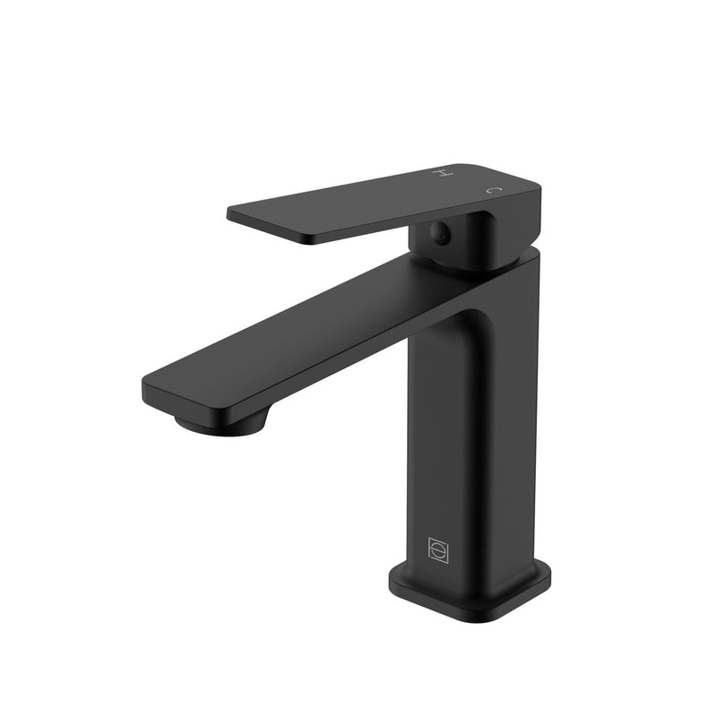 Elegant Lighting FAV-1004MBK Single Handle Bathroom Faucet, Matte Black