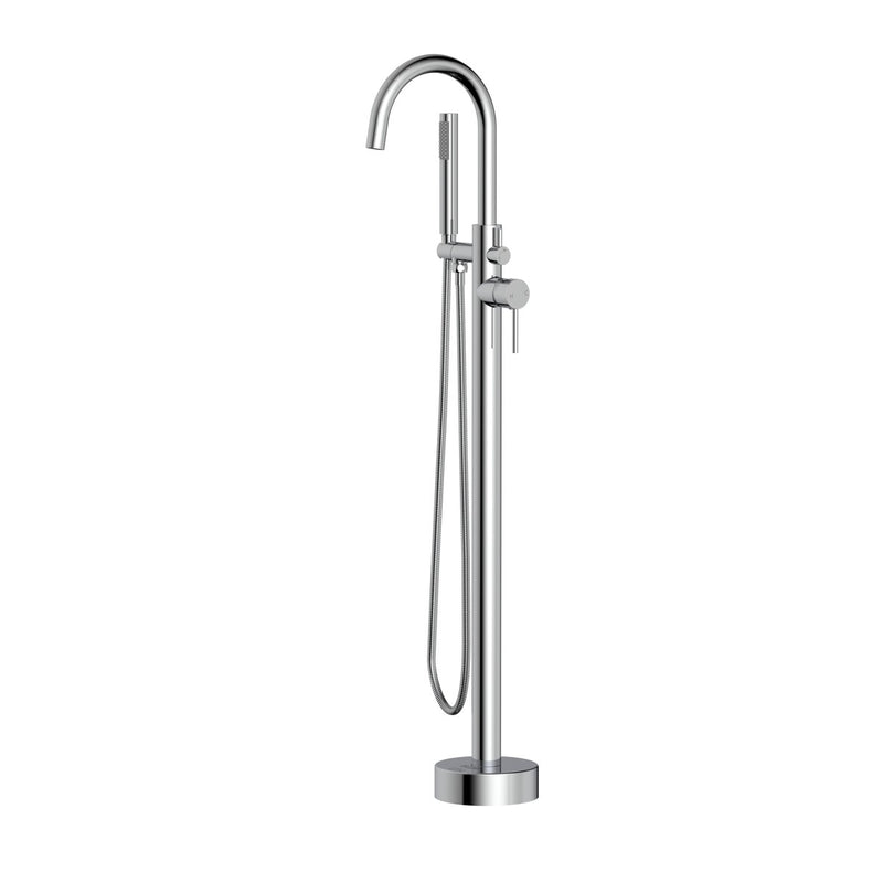 Elegant Lighting FAT-8001PCH Floor Mounted Roman Tub Faucet, Chrome