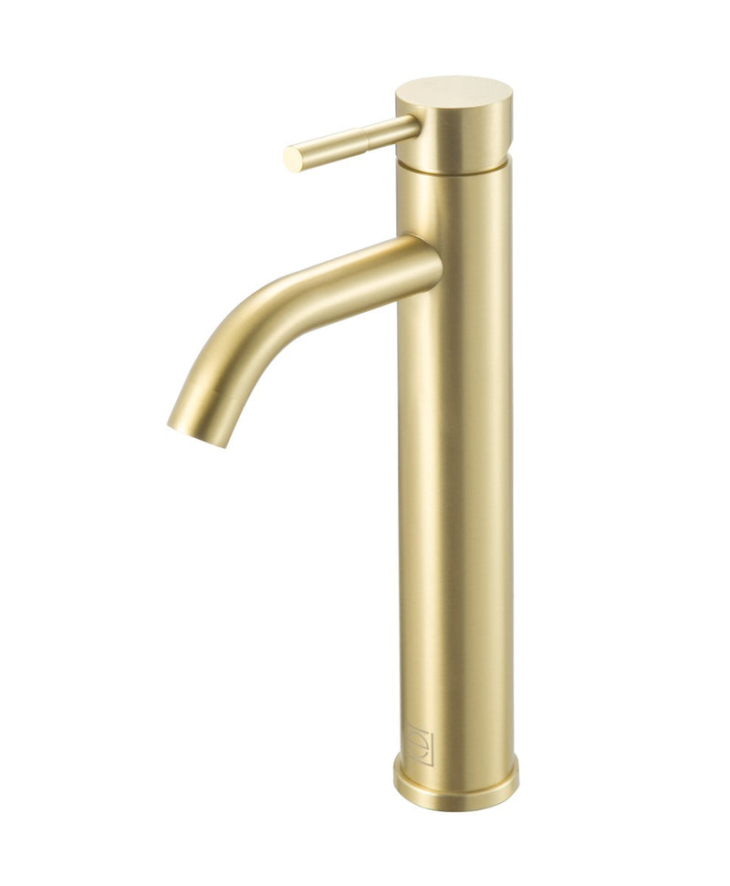 Elegant Lighting FAV-1007BGD Single Handle Bathroom Faucet, Brushed Gold