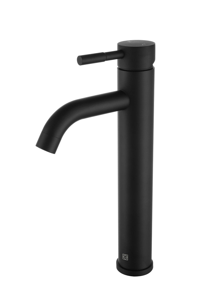 Elegant Lighting FAV-1007MBK Single Handle Bathroom Faucet, Matte Black